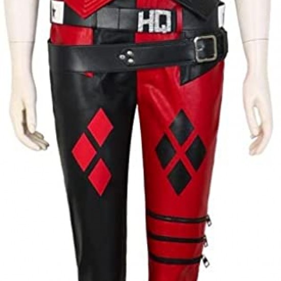 Margot Robbie Suicide Squad 2 Harley Quinn 2021 Cosplay Costume Coat Outfit Margot Robbie Suicide Squad 2 Harley Quinn 2021 Cosplay Costume Coat Outfit
