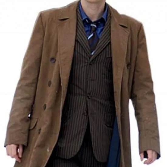 10th Doctor Brown Trench Coat