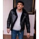 12 Dates of Christmas Chad Savage Shearling Leather Jacket