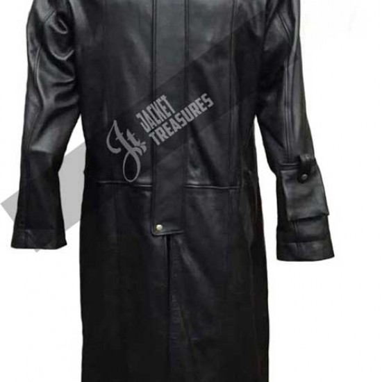 Jon Bernthal The Punisher Black Leather Coat Jon Bernthal The Punisher Black Leather Coat