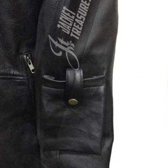 Jon Bernthal The Punisher Black Leather Coat Jon Bernthal The Punisher Black Leather Coat