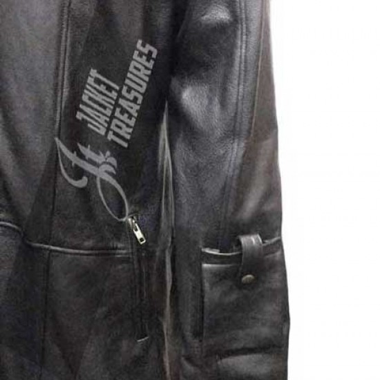 Jon Bernthal The Punisher Black Leather Coat