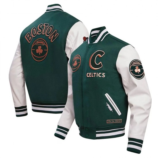 2023 24 Boston Celtics City Edition Varsity Jacket 2023 24 Boston Celtics City Edition Varsity Jacket