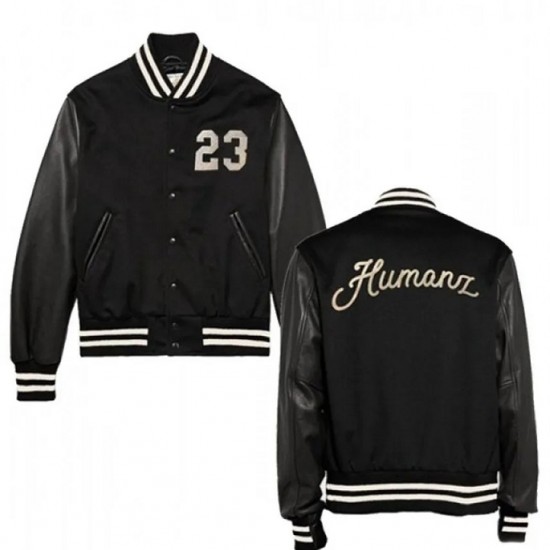 23 Humanz Black Varsity Letterman Jacket 23 Humanz Black Varsity Letterman Jacket