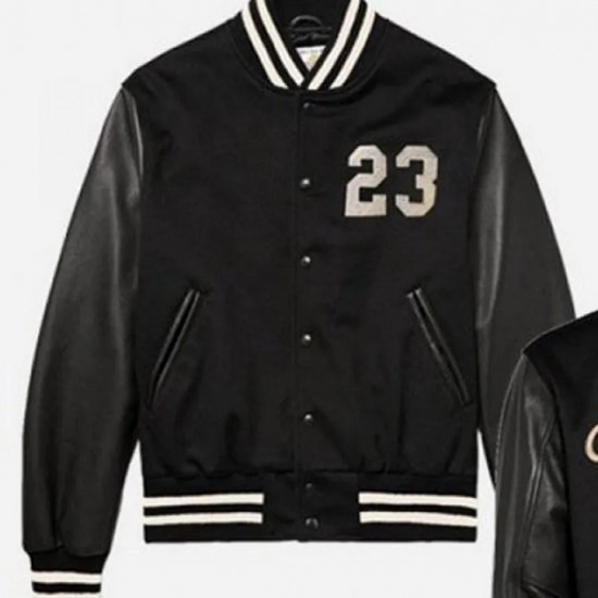 23 Humanz Black Varsity Letterman Jacket