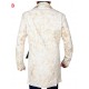 310 To Yuma Charlie Prince, Distressed White Real Leather Coat