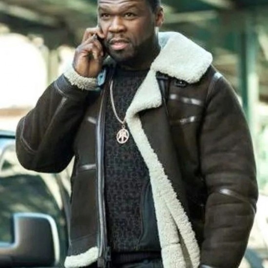 50 Cent Aviator Shearling Jacket 50 Cent Aviator Shearling Jacket