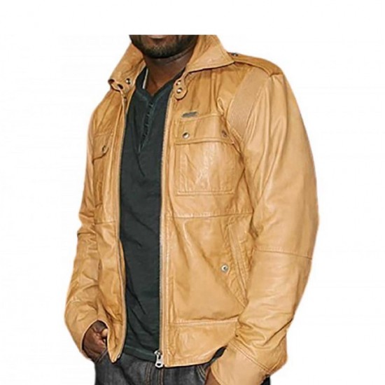 50 Cent Lisardo End of Watch Tan Brown Jacket