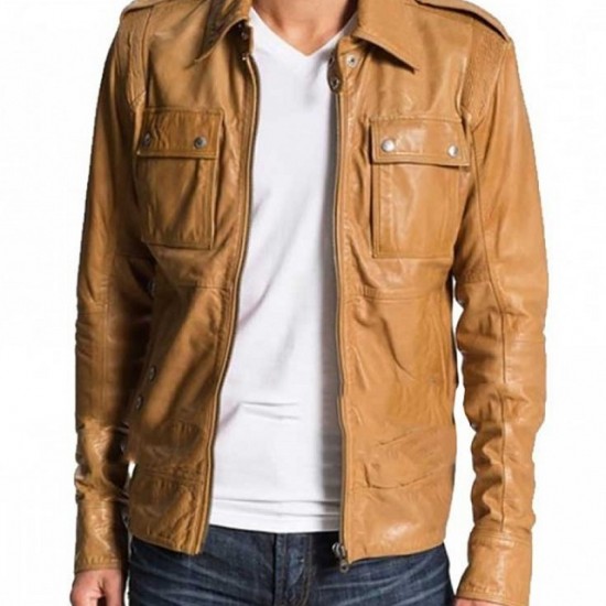 50 Cent Lisardo End of Watch Tan Brown Jacket