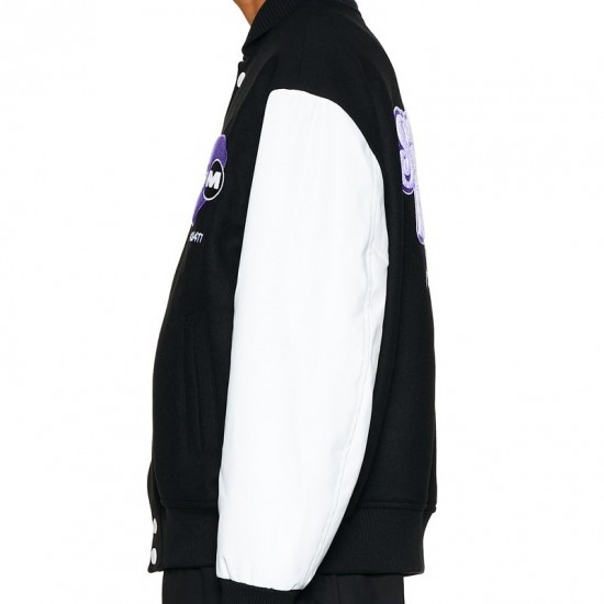 6PM Black Varsity Jacket 6PM Black Varsity Jacket