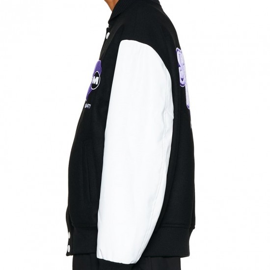 6PM Black Varsity Jacket