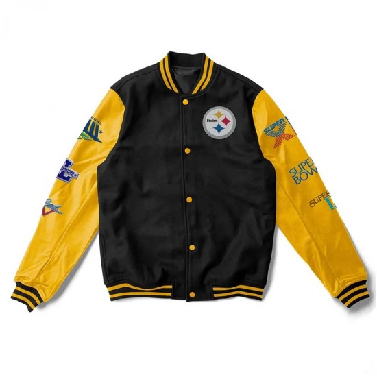 6X Champions Pittsburgh Steelers Varsity Jacket
