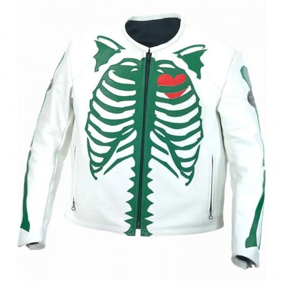 7uice Leather White Jacket 7uice Leather White Jacket