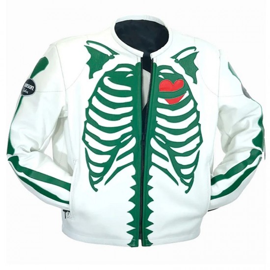 7uice Leather White Jacket 7uice Leather White Jacket