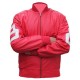 8 Ball Red Biker Leather Jacket