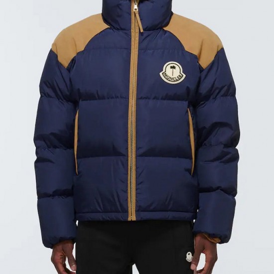 8 Moncler Palm Angels Kelsey Down blue Jacket