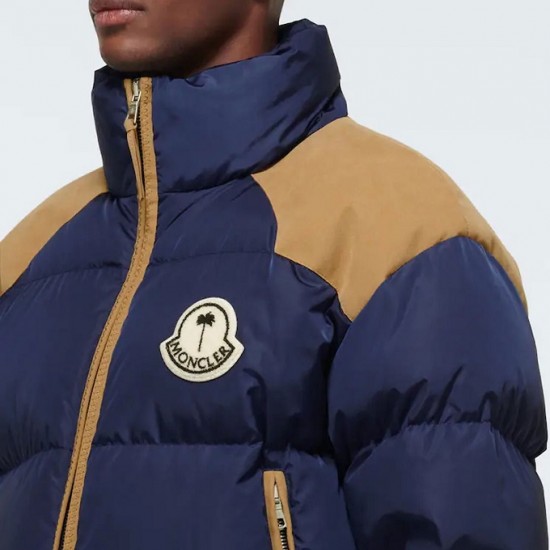 8 Moncler Palm Angels Kelsey Down blue Jacket