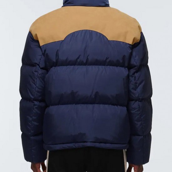 8 Moncler Palm Angels Kelsey Down blue Jacket