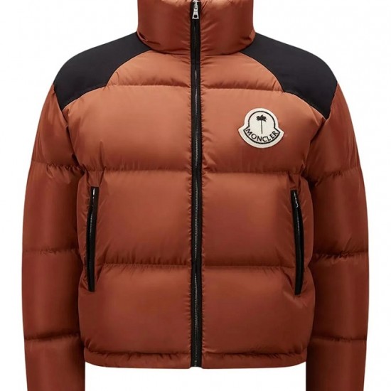 8 Moncler Palm Angels Kelsey Down brown Jacket