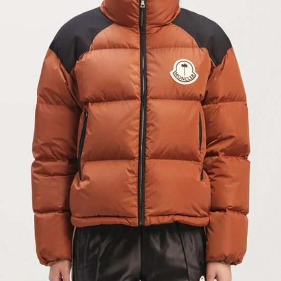 8 Moncler Palm Angels Kelsey Down brown Jacket