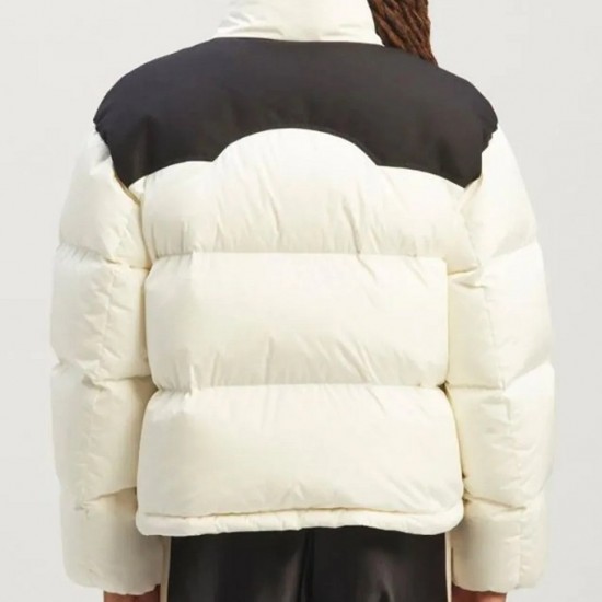 8 Moncler Palm Angels Kelsey Down white Jacket