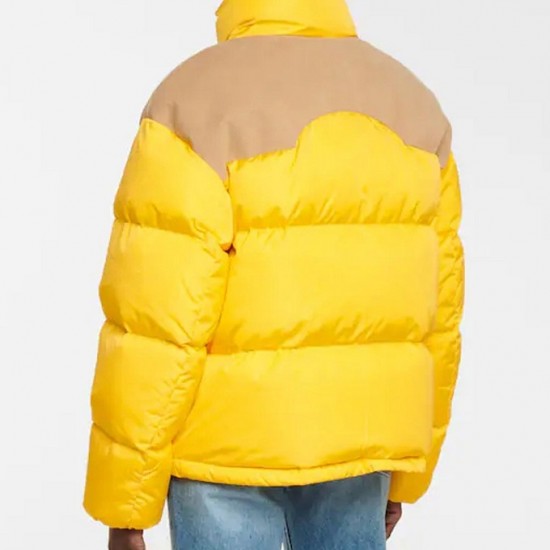 8 Moncler Palm Angels Kelsey Down yellow Jacket