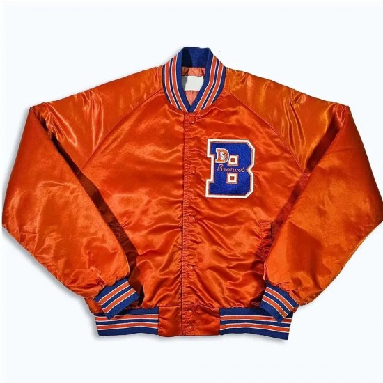 80’s Denver Broncos Orange Bomber Jacket 80’s Denver Broncos Orange Bomber Jacket