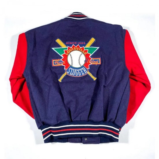 90’s Louisville Slugger Blue and Red Varsity Jacket 90’s Louisville Slugger Blue and Red Varsity Jacket