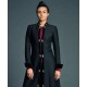 A Discovery of Witches Aiysha Hart Black Wool Coat