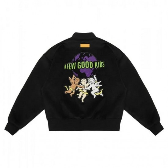 A Few Good Kids Varsity Wool Logo Black Jacket A Few Good Kids Varsity Wool Logo Black Jacket