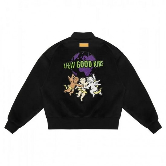 A Few Good Kids Varsity Wool Logo Black Jacket