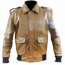 Men's Biker A-Team Howling Mad Murdock Dwight Schultz Jacket