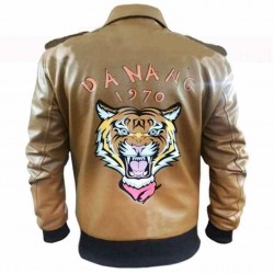 Men's Biker A-Team Howling Mad Murdock Dwight Schultz Jacket