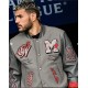 AC Milan Grey Varsity Jacket