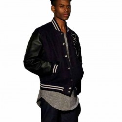 Cloak & Dagger Aubrey Joseph Blue Varsity Jacket