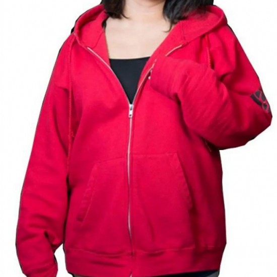 Aaron Lycan Aphmau Fleece Red Hoodie Aaron Lycan Aphmau Fleece Red Hoodie