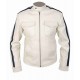 Aaron Paul Tobey Marshall Need For Speed White Leather Jacket