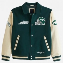 Abercrombie New York Jets Varsity Jacket