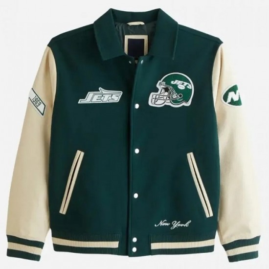 Abercrombie New York Jets Varsity Jacket Abercrombie New York Jets Varsity Jacket