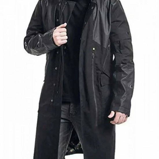 Adam Jensen Deus Ex Nylon Black Coat