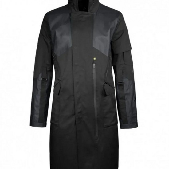 Adam Jensen Deus Ex Nylon Black Coat Adam Jensen Deus Ex Nylon Black Coat