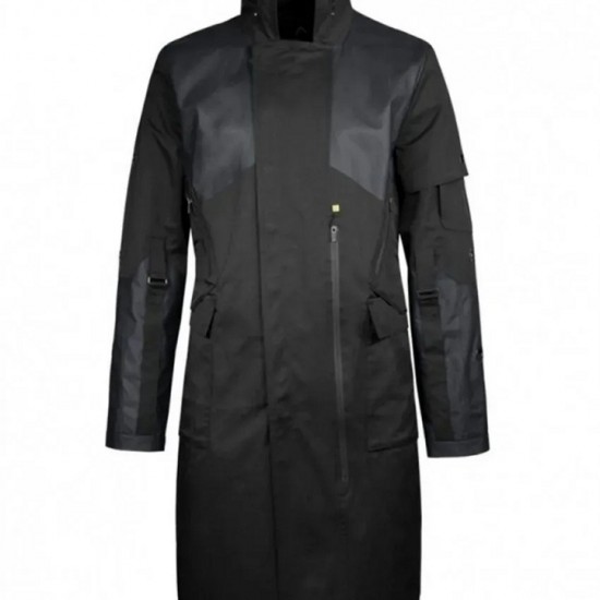 Adam Jensen Deus Ex Nylon Black Coat