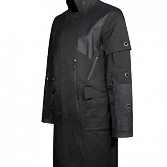 Adam Jensen Deus Ex Nylon Black Coat