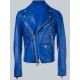 Adam Lambert Blue Leather Jacket Adam Lambert Blue Leather Jacket