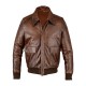 Airforce Aviator Leather Bomber Jacket