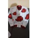 Akatsuki White Pattern Naruto Varsity Jacket Akatsuki White Pattern Naruto Varsity Jacket