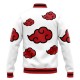 Akatsuki White Pattern Naruto Varsity Jacket Akatsuki White Pattern Naruto Varsity Jacket