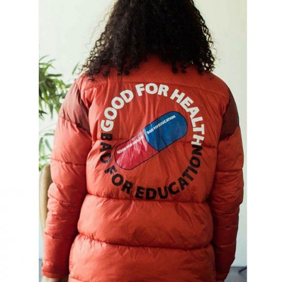 Akira Good For Health Bad For Education Puffer Jacket Akira Good For Health Bad For Education Puffer Jacket