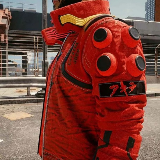 Akira Kaneda Cyberpunk 2077 Red Leather Jacket Akira Kaneda Cyberpunk 2077 Red Leather Jacket