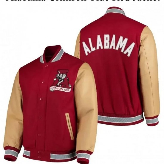 Alabama Crimson Tide Red Varsity Jacket